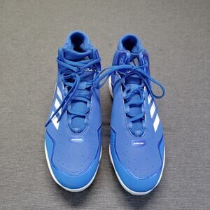 Adidas Mens Icon 7 Mid Metal Baseball Cleats Royal Blue White Size 14 NWOT